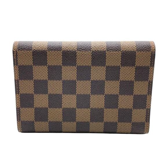 Louis Vuitton Damier Ebene Porte Tresor Wallet W/Box Dust Bag - Picture 2 of 16